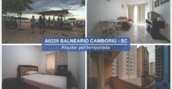 A0229 DEPARTAMENTO EN BALNEARIO CAMBORIÚ – ALQUILER POR TEMPORADA