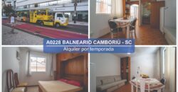 A0228 DEPARTAMENTO EN BALNEARIO CAMBORIÚ – ALQUILER POR TEMPORADA