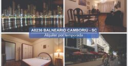 A0236 DEPARTAMENTO EN BALNEARIO CAMBORIÚ – ALQUILER POR TEMPORADA