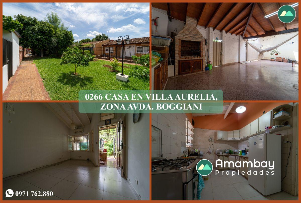 0266 CASA EN BARRIO VILLA AURELIA, ZONA AVDA. BOGGIANI