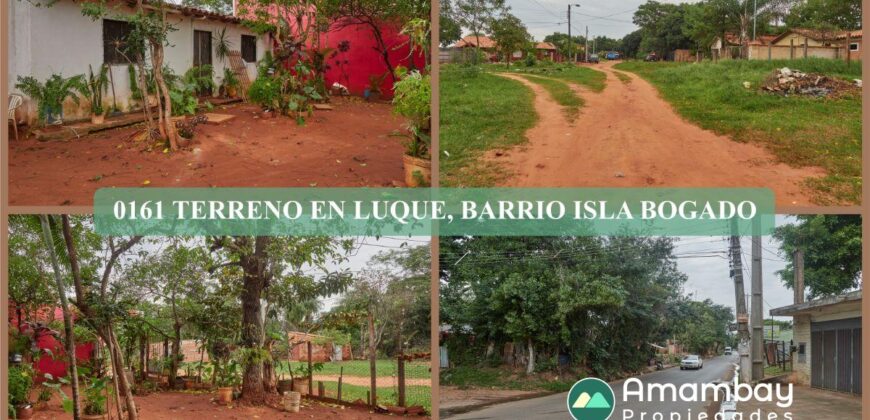 0161 TERRENO EN LUQUE, BARRIO ISLA BOGADO