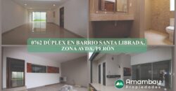 0762 DÚPLEX EN BARRIO SANTA LIBRADA, ZONA AVDA. PERÓN