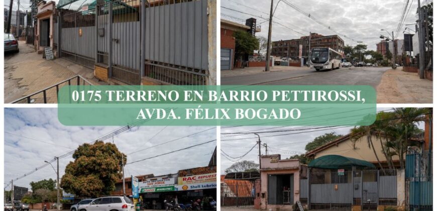 0175 CASA EN BARRIO PETTIROSSI, SOBRE AVDA. FÉLIX BOGADO