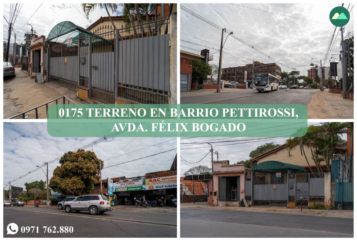 0175 TERRENO EN BARRIO PETTIROSSI, SOBRE AVDA. FÉLIX BOGADO