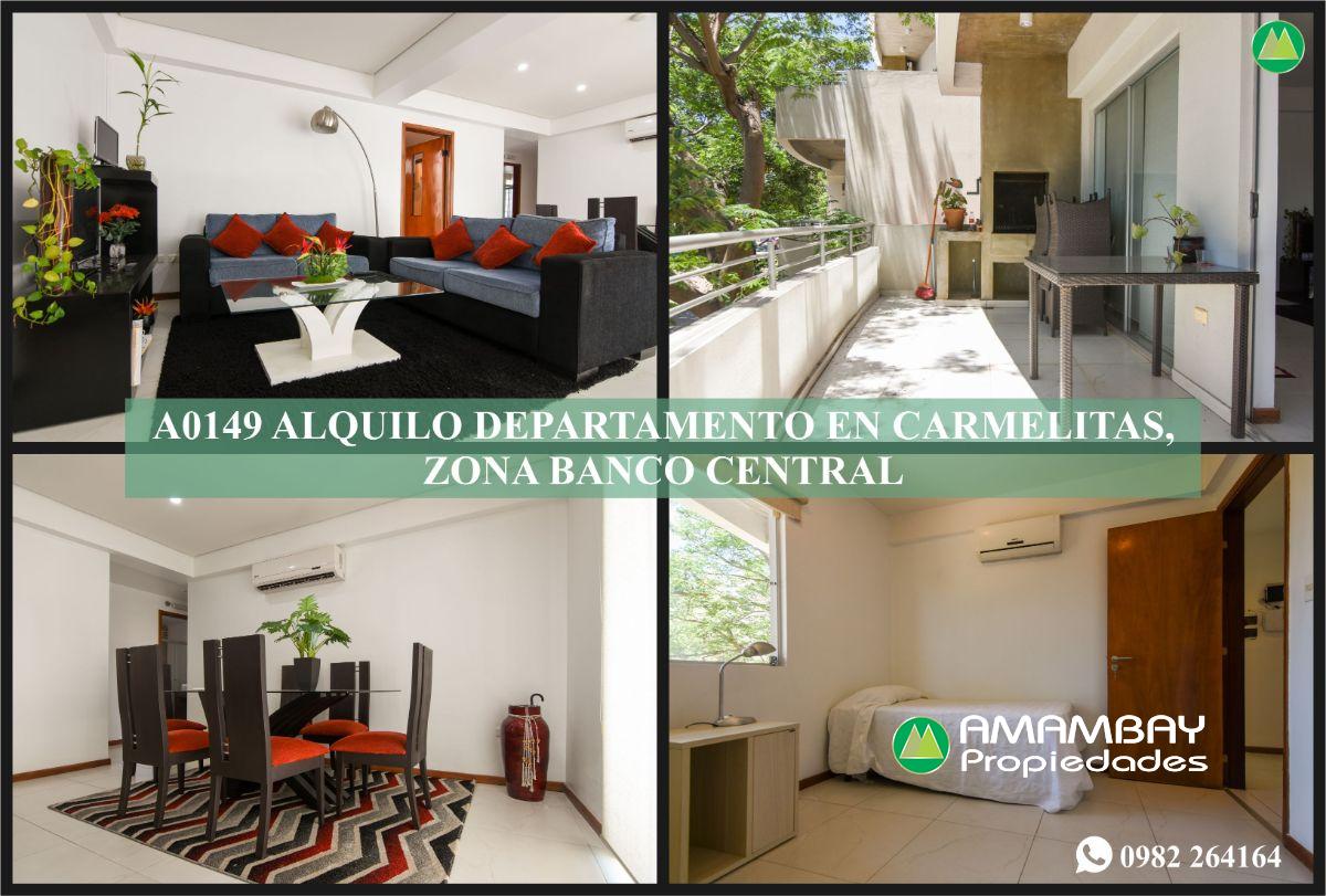 A0149 ALQUILO DEPARTAMENTO AMOBLADO, BARRIO LAS LOMAS/CARMELITAS