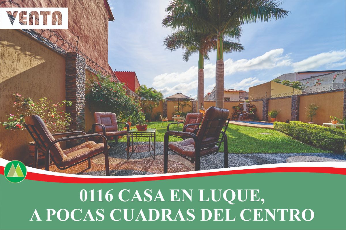 0116 CASA EN LUQUE, A POCAS CUADRAS DEL CENTRO