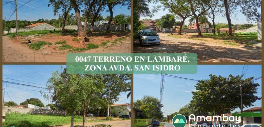 0047 TERRENO EN LAMBARÉ, ZONA AVDA. SAN ISIDRO