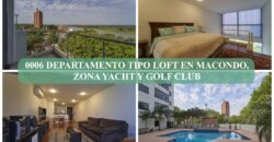 0006 DEPARTAMENTO TIPO LOFT EN EDIFICIO MACONDO, ZONA YACHT Y GOLF CLUB