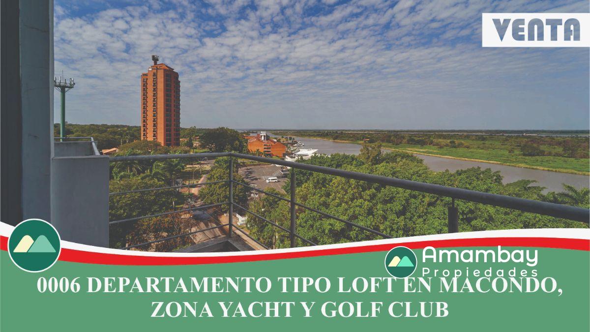 0006 DEPARTAMENTO TIPO LOFT EN EDIFICIO MACONDO, ZONA YACHT Y GOLF CLUB