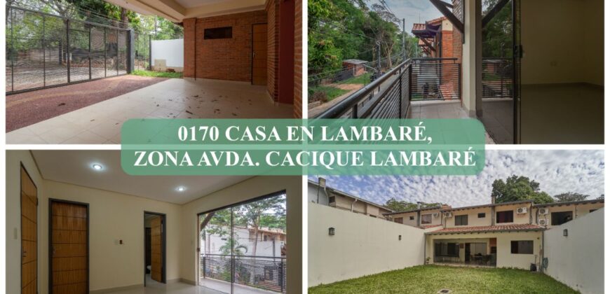 0170 CASA EN LAMBARÉ, ZONA AVDA. CACIQUE LAMBARÉ