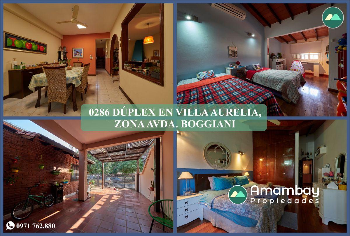 0286 DÚPLEX EN BARRIO VILLA AURELIA, ZONA AVDA. BOGGIANI