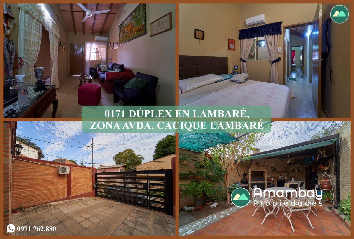 0171 DÚPLEX EN LAMBARÉ, ZONA AVDA. CACIQUE LAMBARÉ