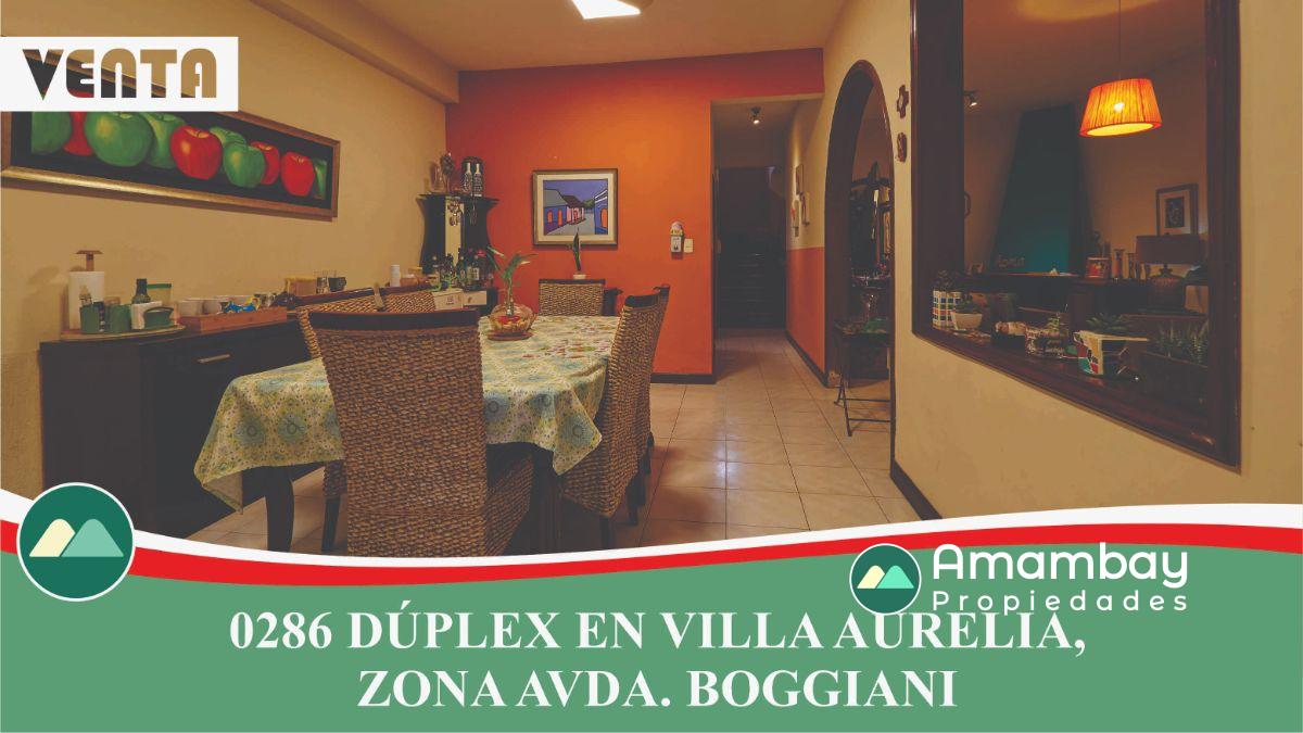0286 DÚPLEX EN BARRIO VILLA AURELIA, ZONA AVDA. BOGGIANI
