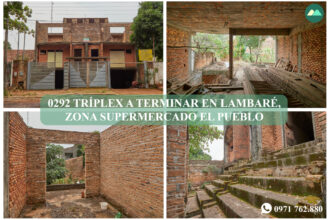 0292 DOS TRIPLEX A TERMINAR EN LAMBARÉ, ZONA SUPERMERCADO EL PUEBLO