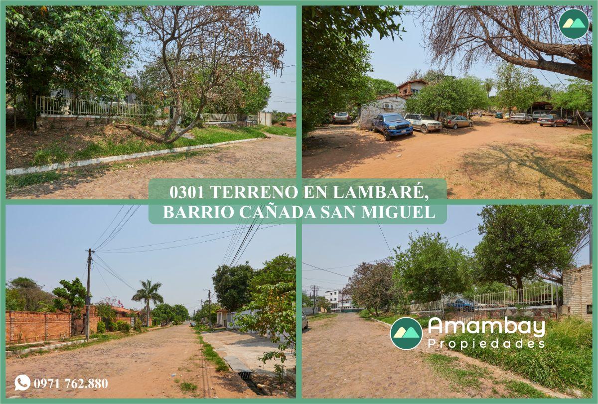 0301 TERRENO EN LAMBARÉ, BARRIO CAÑADA SAN MIGUEL