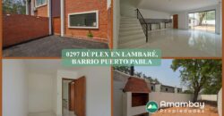 0297 DÚPLEX EN LAMBARÉ, BARRIO PUERTO PABLA