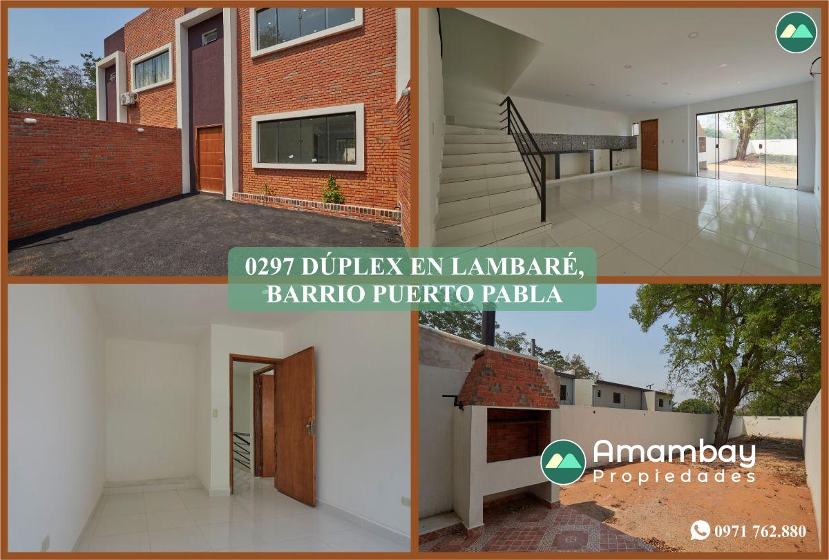 0297 DÚPLEX EN LAMBARÉ, BARRIO PUERTO PABLA