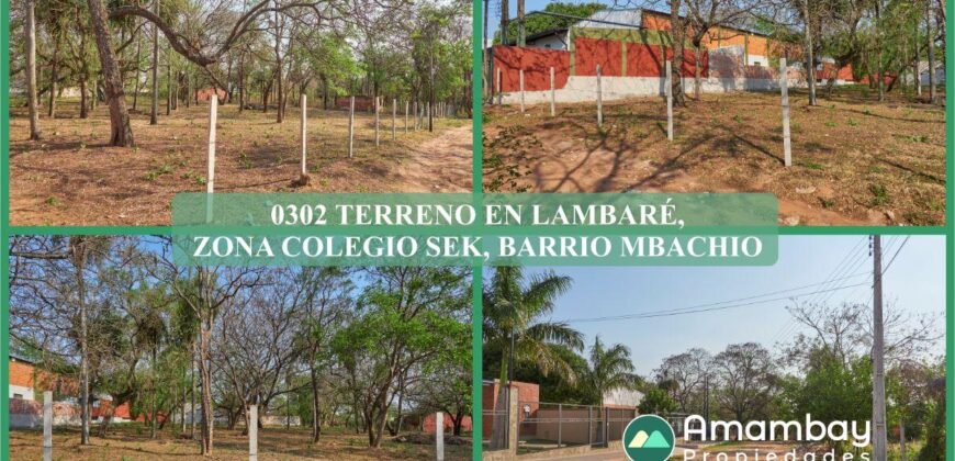 0302 TERRENO EN LAMBARÉ, BARRIO MBACHIO