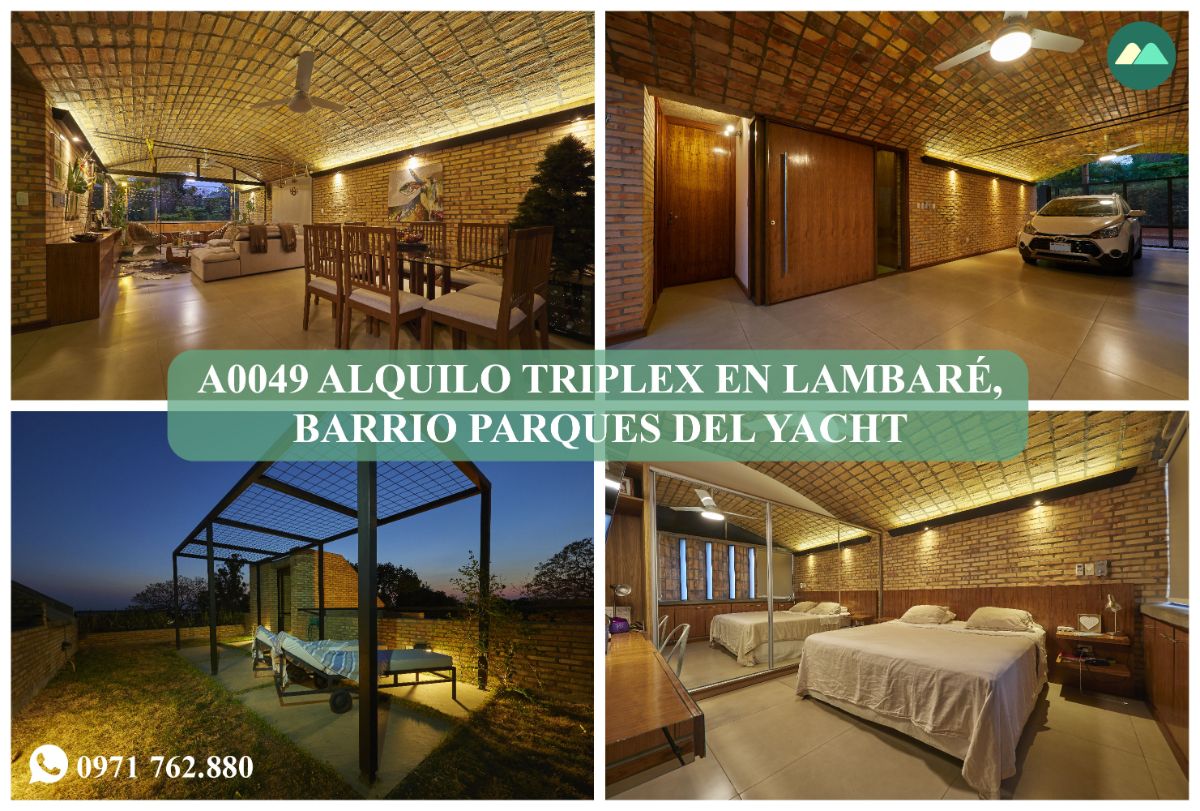 A0049 ALQUILO TRIPLEX EN LAMBARÉ, BARRIO PARQUES DEL YACHT