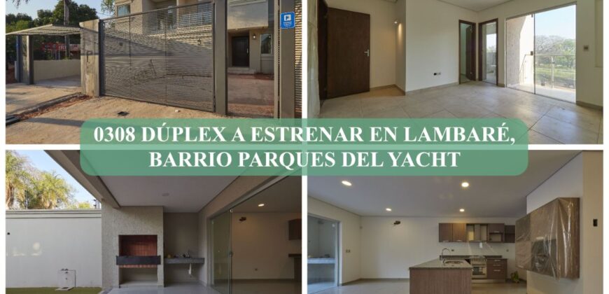 0308 DÚPLEX EN LAMBARÉ, BARRIO PARQUES DEL YACHT