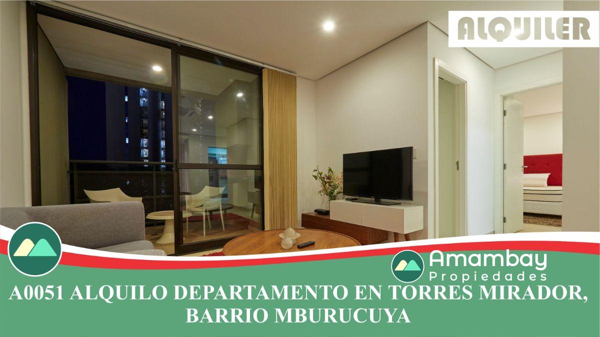 A0051 ALQUILO DEPARTAMENTO EN EDIFICIO TORRES MIRADOR, BARRIO MBURUCUYA