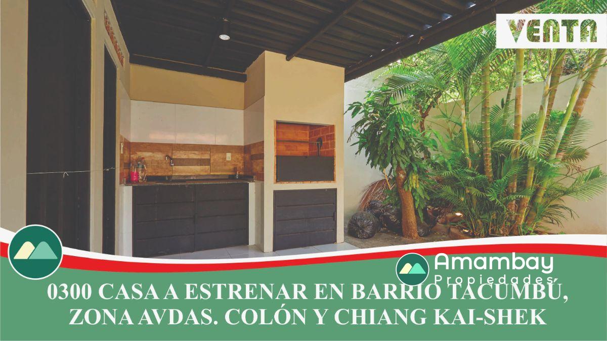 0300 CASA A ESTRENAR EN BARRIO TACUMBÚ, ZONA AVDA. COLÓN