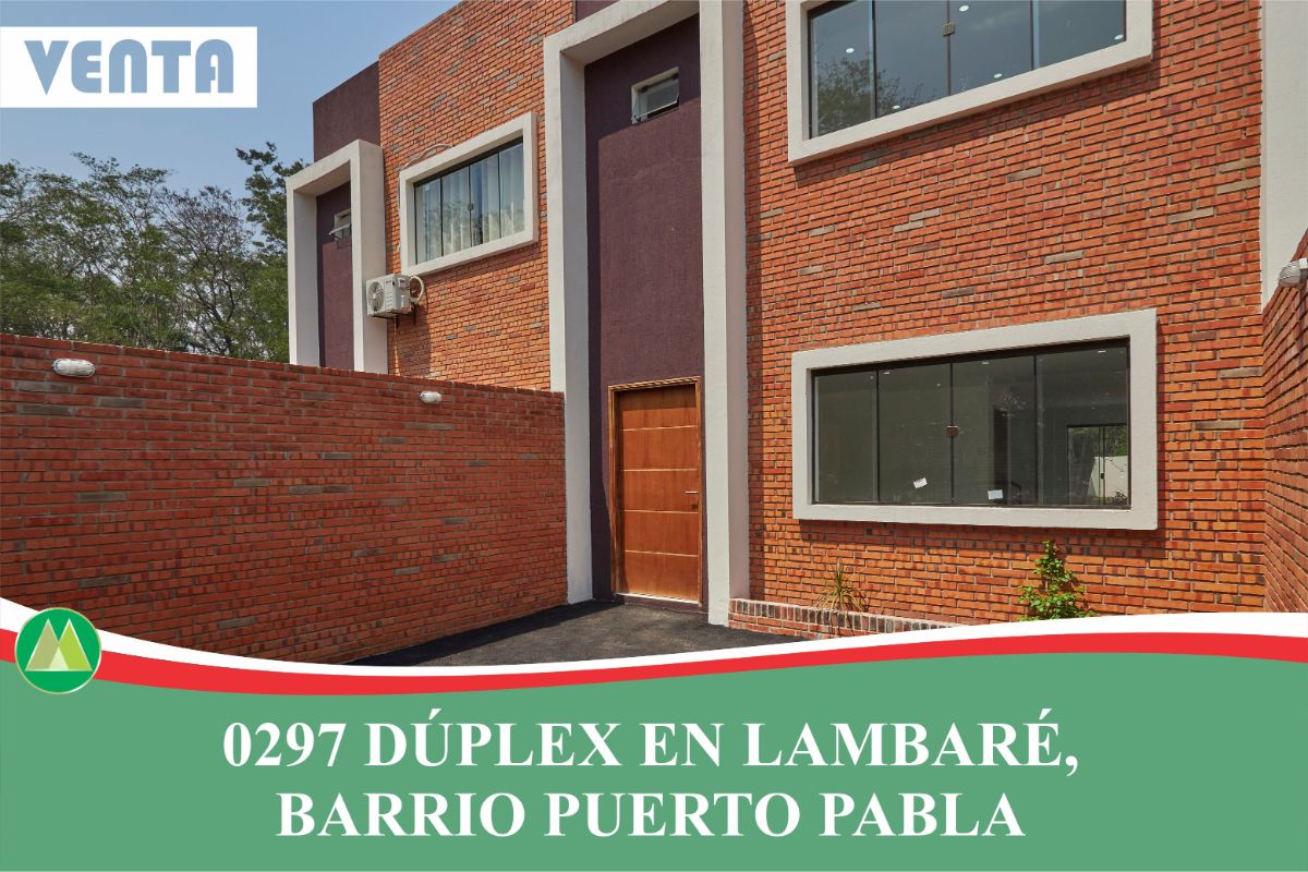 0297 DÚPLEX EN LAMBARÉ, BARRIO PUERTO PABLA