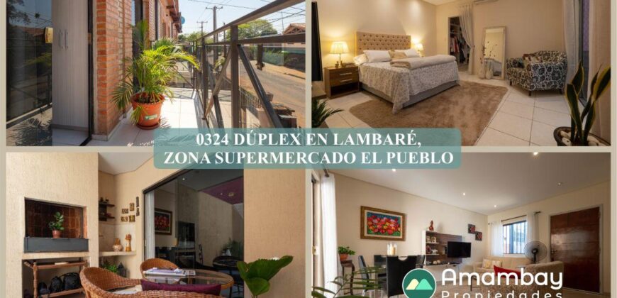 0324 DÚPLEX EN LAMBARÉ, BARRIO SANTO DOMINGO