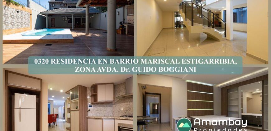 0320 RESIDENCIA EN BARRIO MARISCAL ESTIGARRIBIA, ZONA AVDA. BOGGIANI