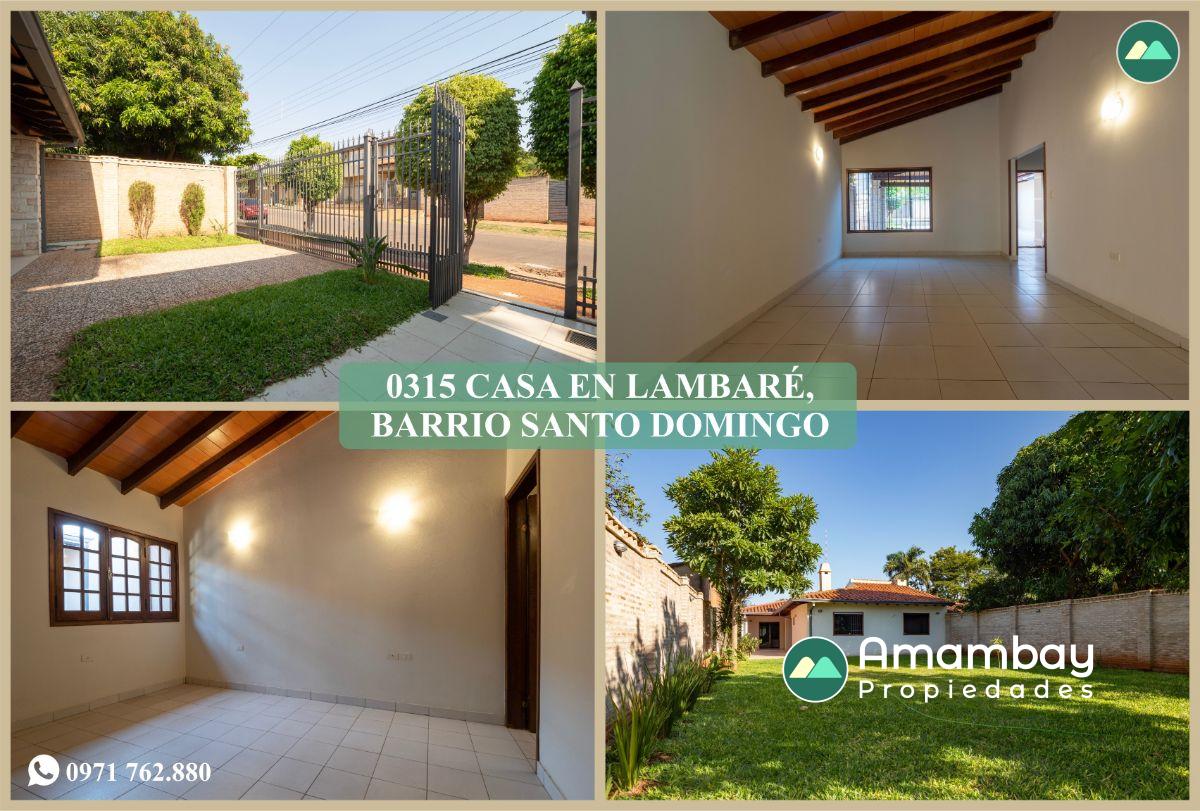 0315 CASA EN LAMBARÉ, BARRIO SANTO DOMINGO