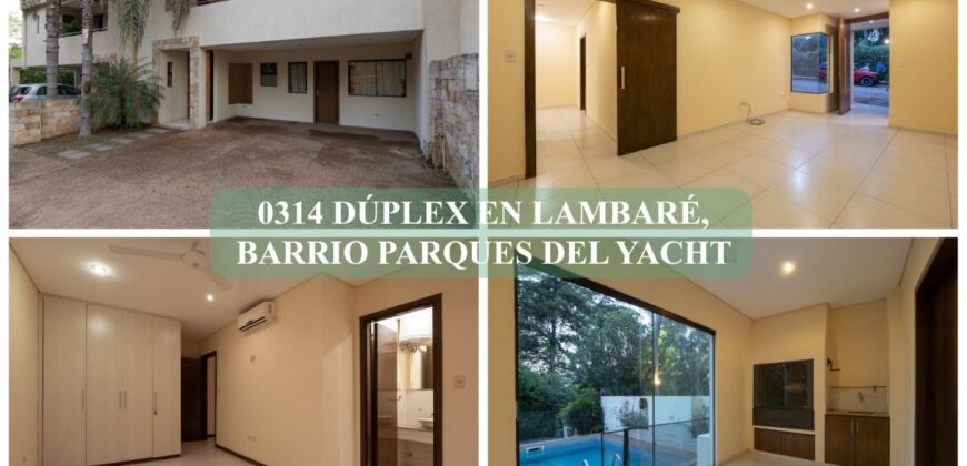 0314 DÚPLEX EN LAMBARÉ, BARRIO PARQUES DEL YACHT