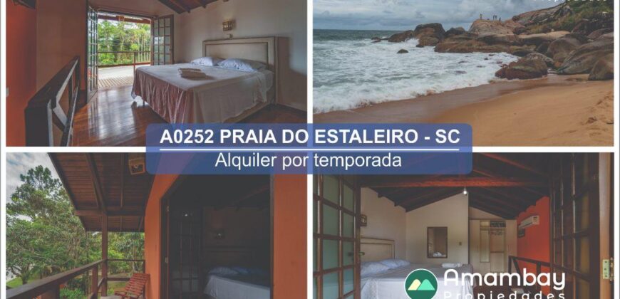 A0252 CHALET EN BALNEARIO CAMBORIÚ, PRAIA DO ESTALEIRO – ALQUILER POR TEMPORADA