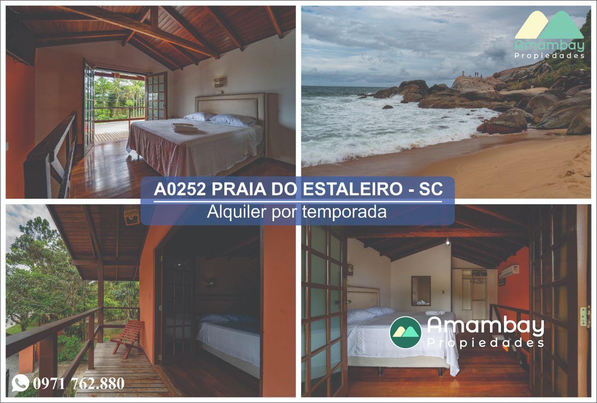 A0252 CHALET EN BALNEARIO CAMBORIÚ, PRAIA DO ESTALEIRO – ALQUILER POR TEMPORADA