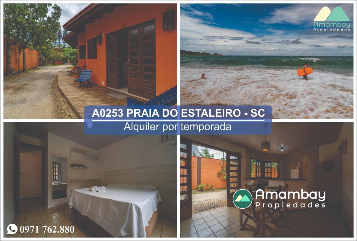 A0253  CHALET EN BALNEARIO CAMBORIÚ, PRAIA DO ESTALEIRO – ALQUILER POR TEMPORADA