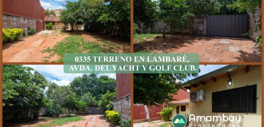 0335 TERRENO EN LAMBARÉ, BARRIO MBACHIO