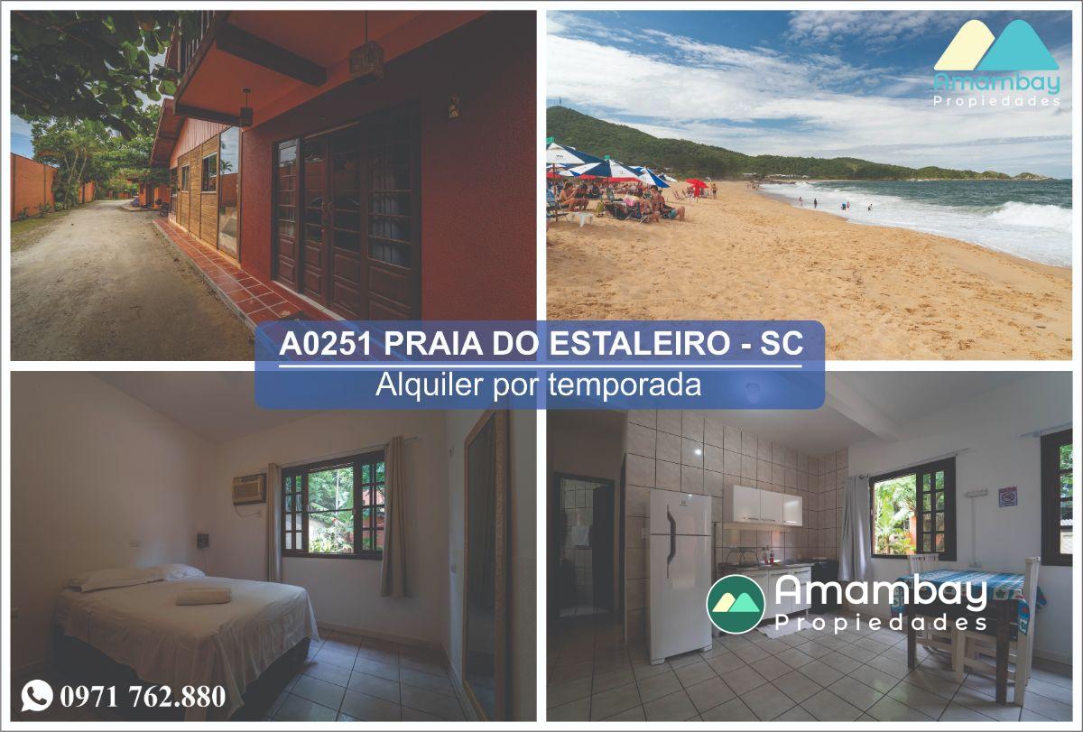 A0251 CHALET EN BALNEARIO CAMBORIÚ, PRAIA DO ESTALEIRO – ALQUILER POR TEMPORADA