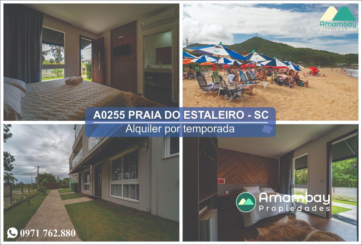 A0255 DEPARTAMENTO EN BALNEARIO CAMBORIU, PRAIA DO ESTALEIRO – ALQUILER POR TEMPORADA