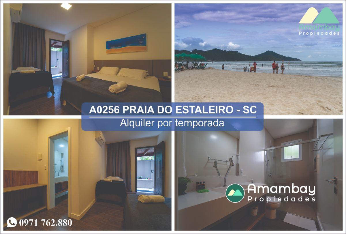 A0256 DEPARTAMENTO EN BALNEARIO CAMBORIÚ, PRAIA DO ESTALEIRO – ALQUILER POR TEMPORADA