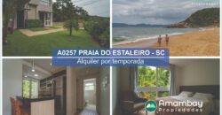 A0257 DEPARTAMENTO EN BALNEARIO CAMBORIU, PRAIA DO ESTALEIRO – ALQUILER POR TEMPORADA