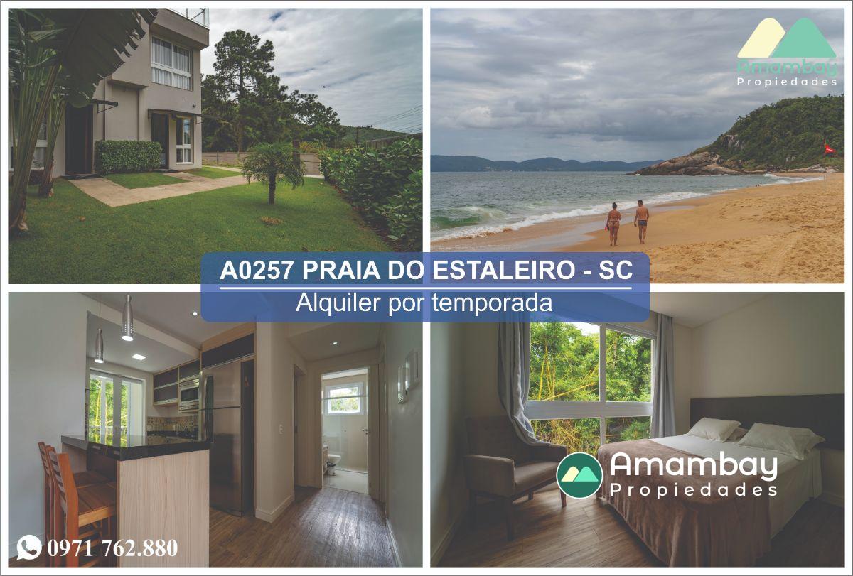 A0257 DEPARTAMENTO EN BALNEARIO CAMBORIU, PRAIA DO ESTALEIRO – ALQUILER POR TEMPORADA