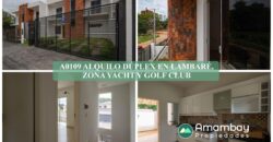 A0109 ALQUILO DÚPLEX EN LAMBARÉ, ZONA YACHT Y GOLF CLUB