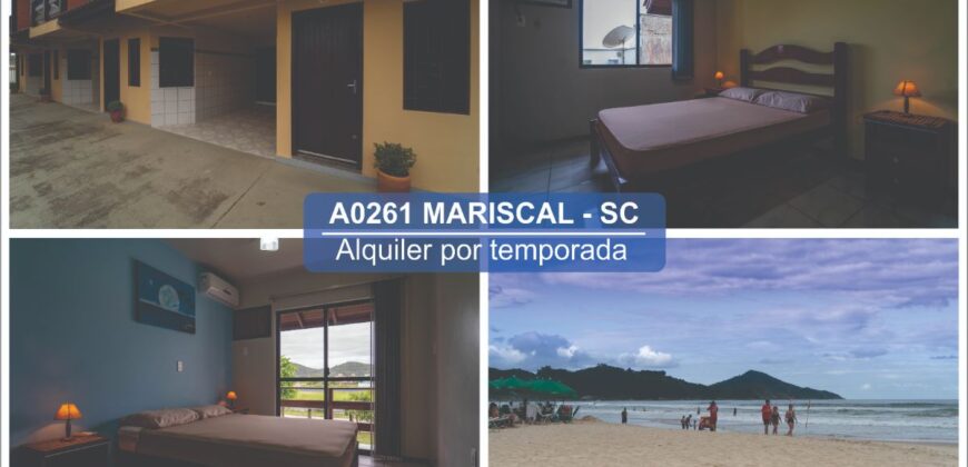 A0261 DEPARTAMENTO EN MARISCAL, BOMBINHAS – ALQUILER POR TEMPORADA