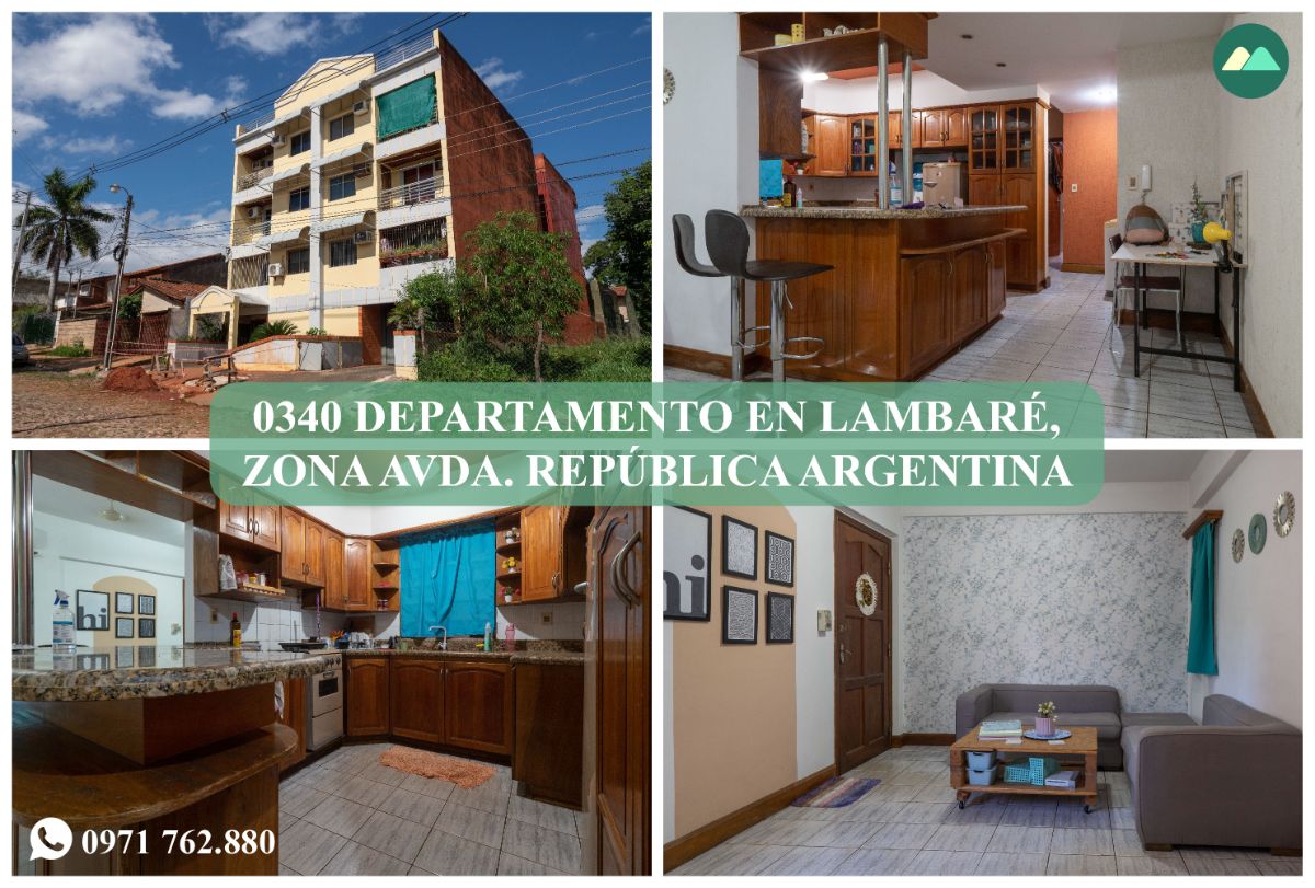 0340 DEPARTAMENTO EN LAMBARÉ, ZONA AVDA. REPÚBLICA ARGENTINA