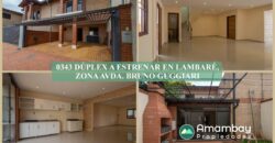 0343 DÚPLEX A ESTRENAR EN LAMBARÉ, ZONA AVDA. BRUNO GUGGIARI