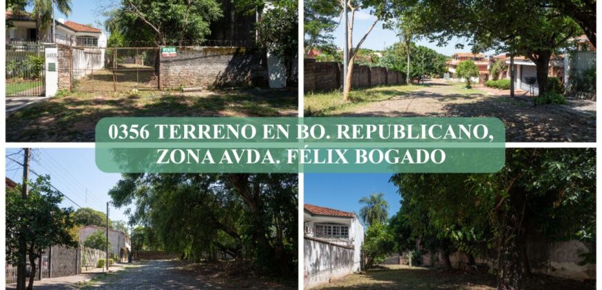 0356 TERRENO EN ASUNCIÓN, BARRIO REPUBLICANO
