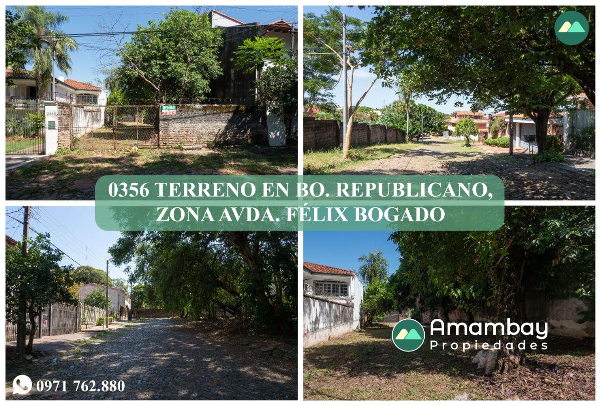 0356 TERRENO EN ASUNCIÓN, BARRIO REPUBLICANO