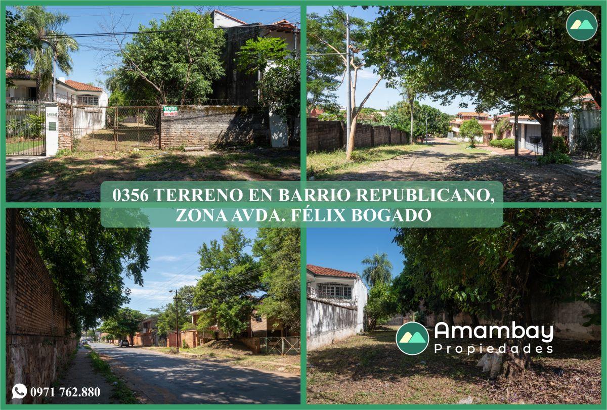 0356 TERRENO EN ASUNCIÓN, BARRIO REPUBLICANO