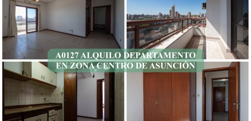 A0127 ALQUILO DEPARTAMENTO EN ZONA CENTRO DE ASUNCIÓN