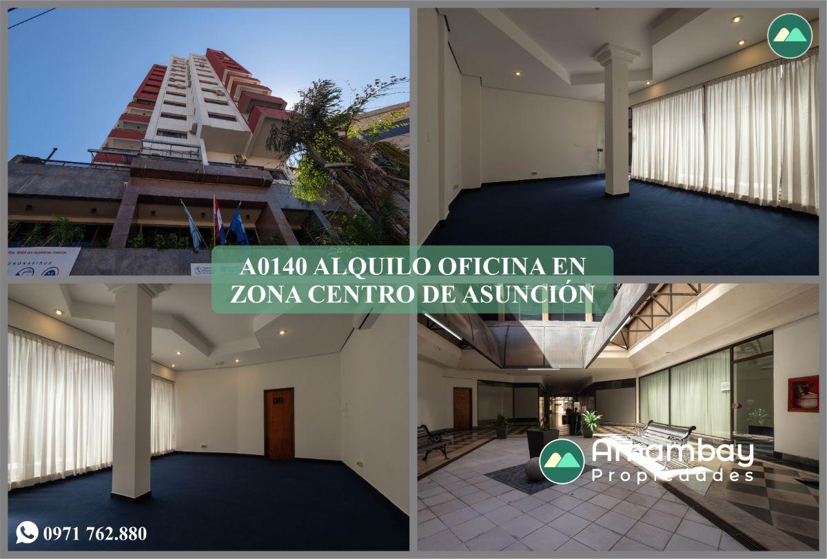 A0140 ALQUILO OFICINA EN ZONA CENTRO DE ASUNCIÓN