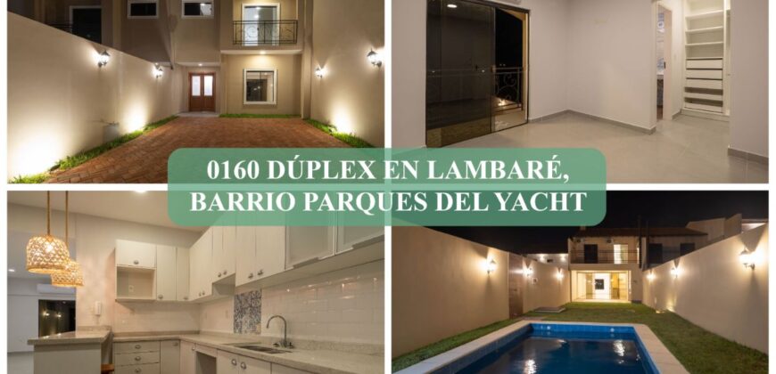 0160 DUPLEX EN LAMBARÉ, BARRIO PARQUES DEL YACHT